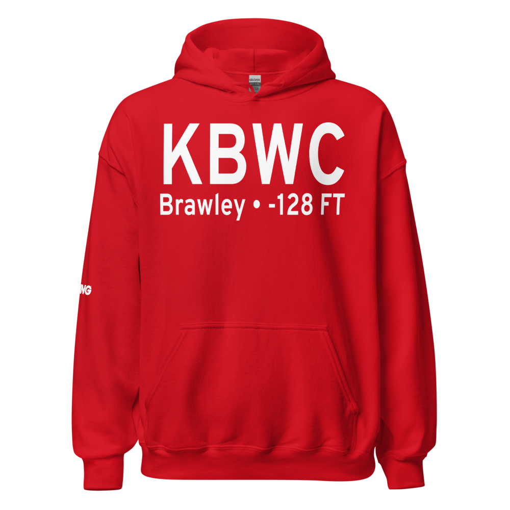 Brawley Municipal Airport (KBWC) ICAO Hoodie Sweatshirt 