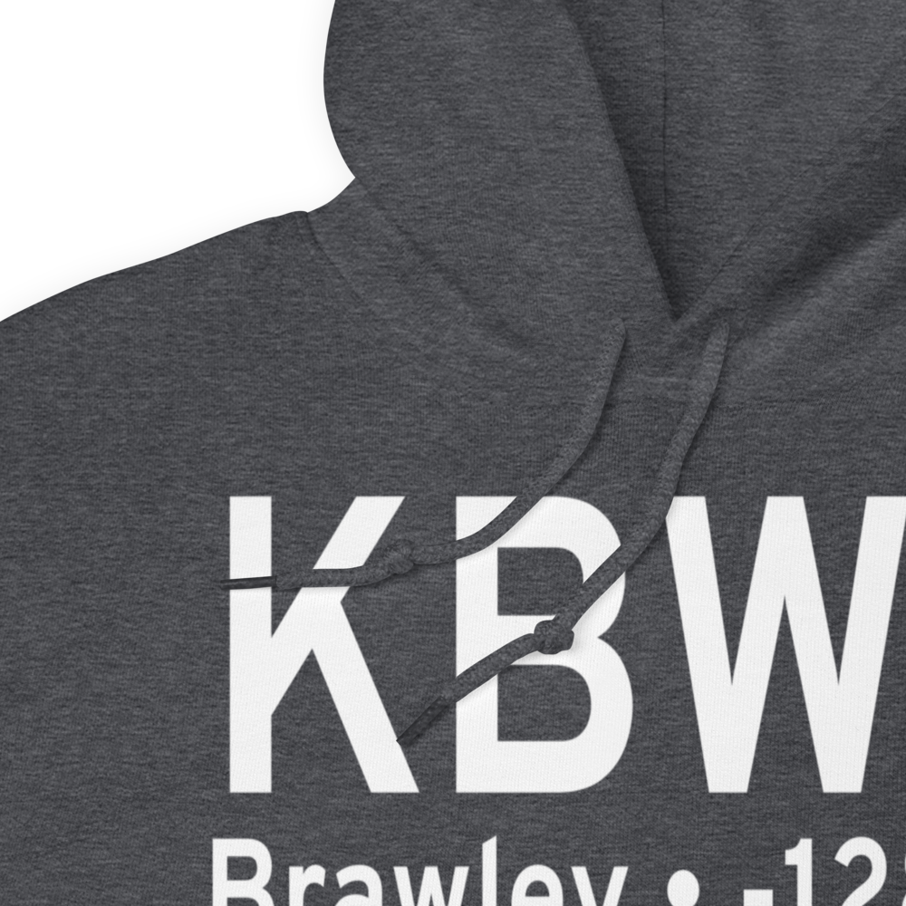 Brawley Municipal Airport (KBWC) ICAO Hoodie Sweatshirt 