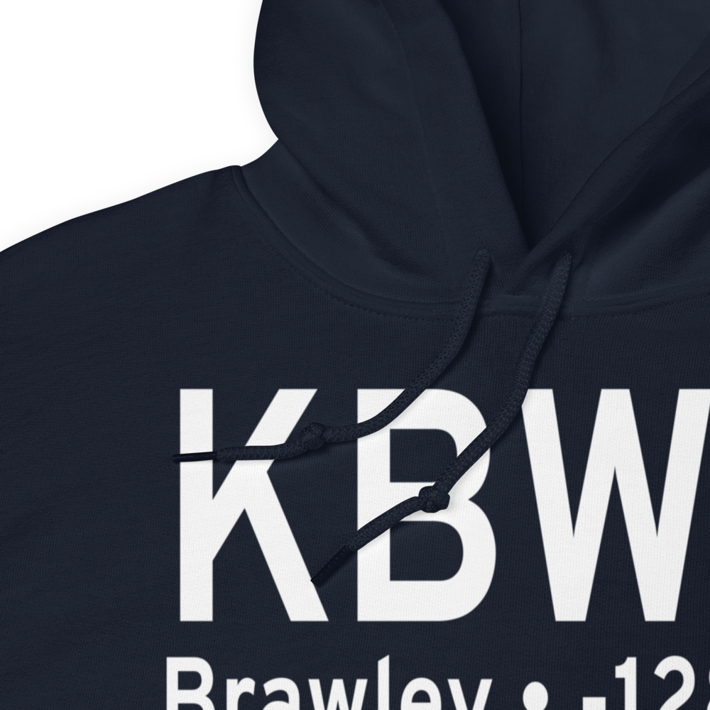 Brawley Municipal Airport (KBWC) ICAO Hoodie Sweatshirt 