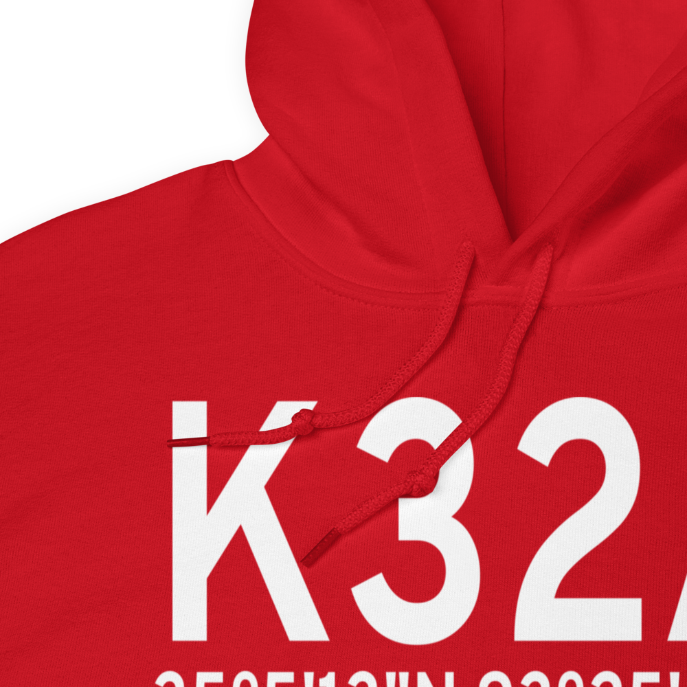 Danville Municipal Airport (K32A) ICAO Hoodie Sweatshirt 