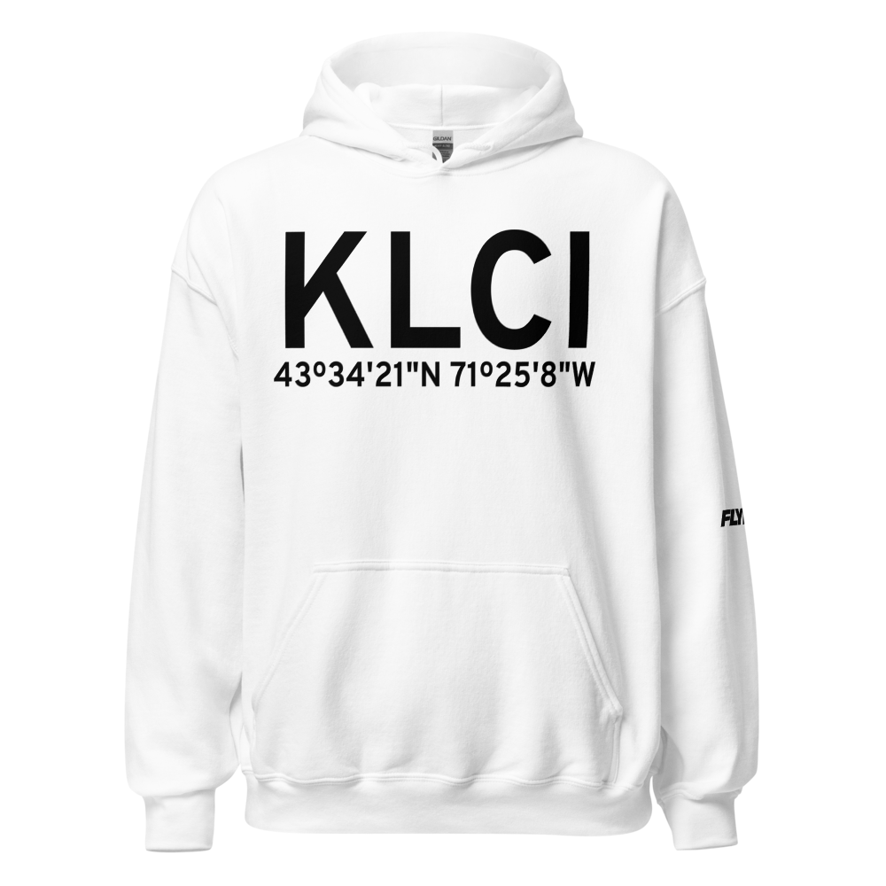Laconia Municipal Airport (KLCI) ICAO Hoodie Sweatshirt 