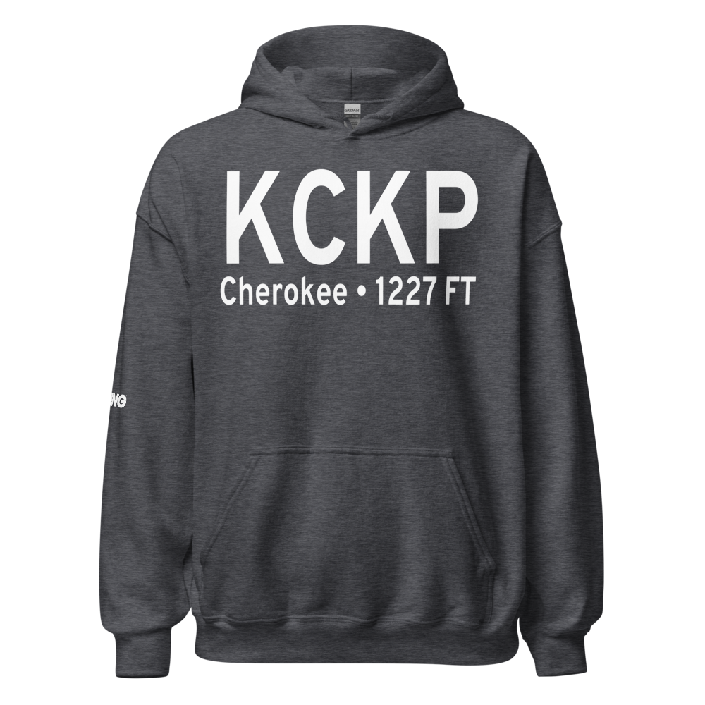 Cherokee County Regional Airport (KCKP) ICAO Hoodie Sweatshirt 