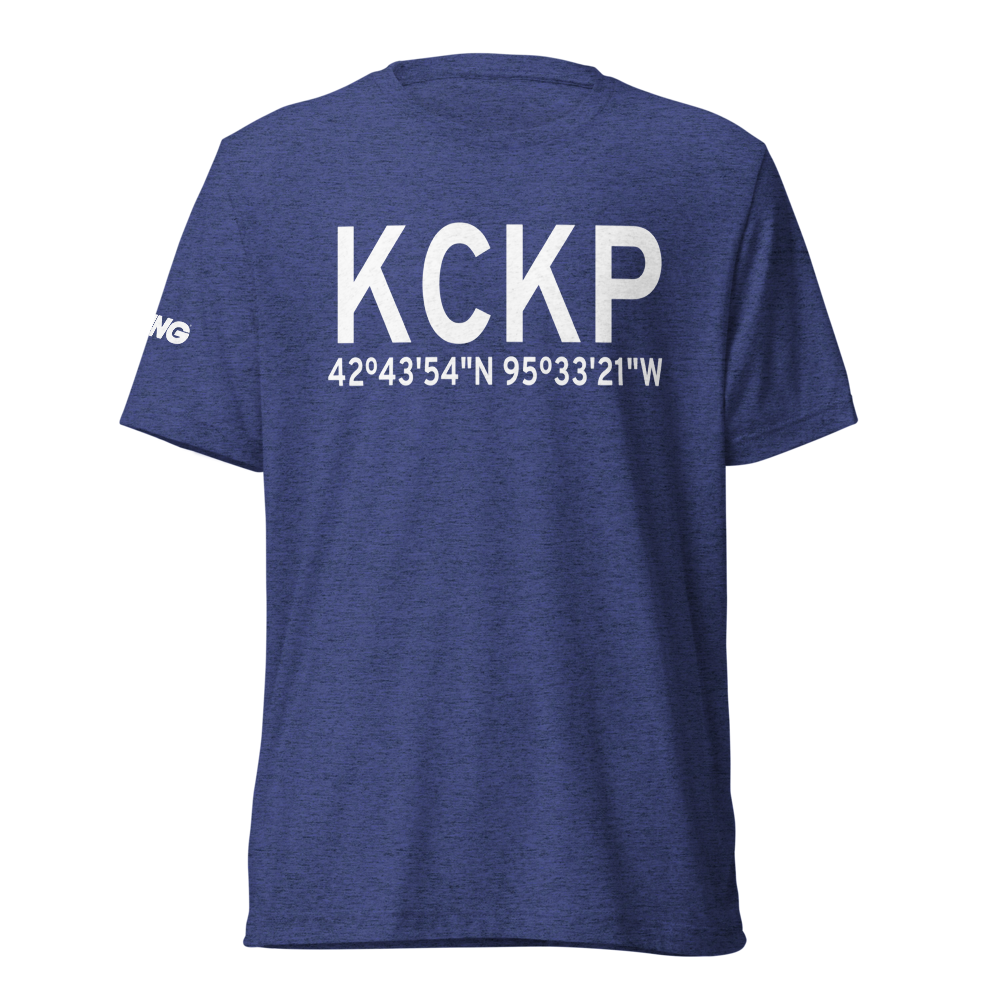 Cherokee County Regional Airport (KCKP) ICAO Tri-blend T-Shirt 