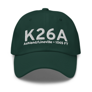 Ashland/Lineville Airport (K26A) ICAO Hat