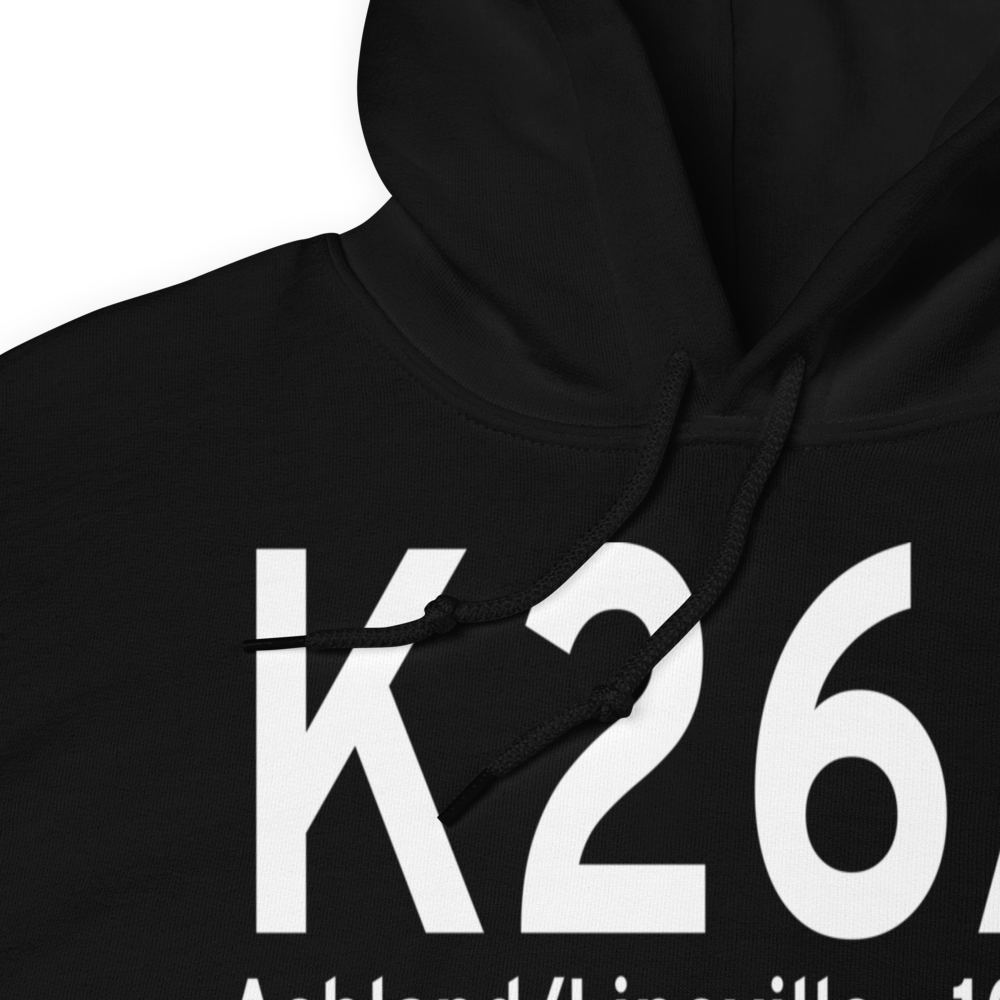 Ashland/Lineville Airport (K26A) ICAO Hoodie Sweatshirt 
