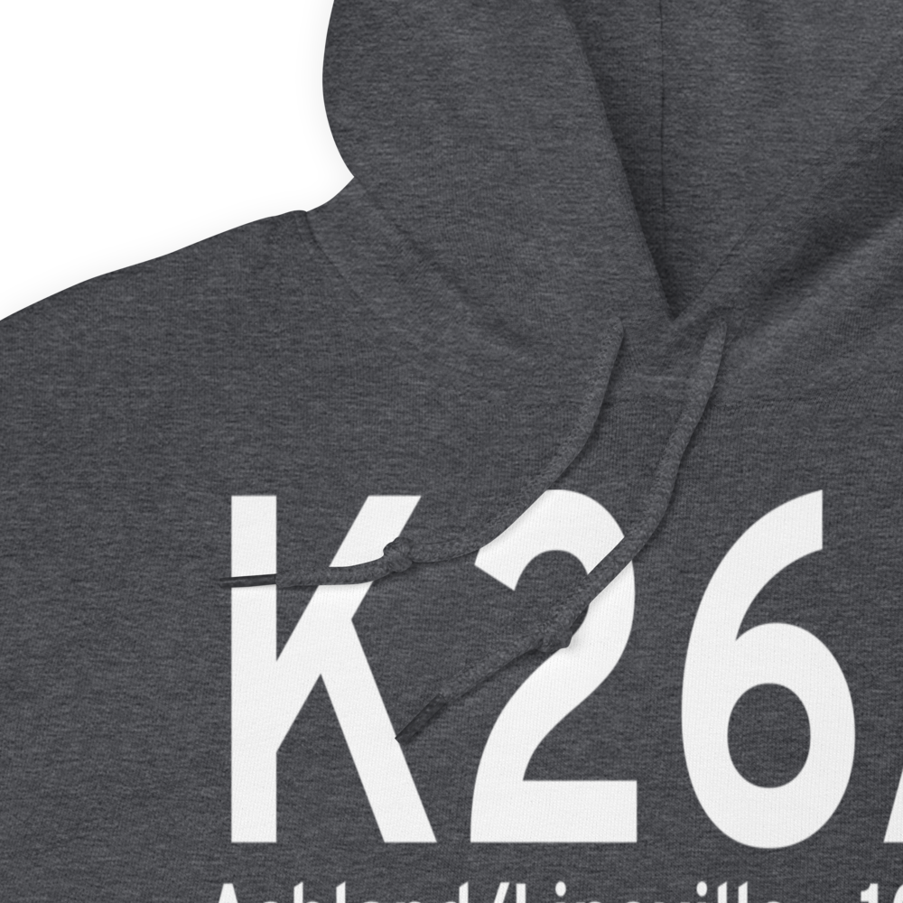 Ashland/Lineville Airport (K26A) ICAO Hoodie Sweatshirt 