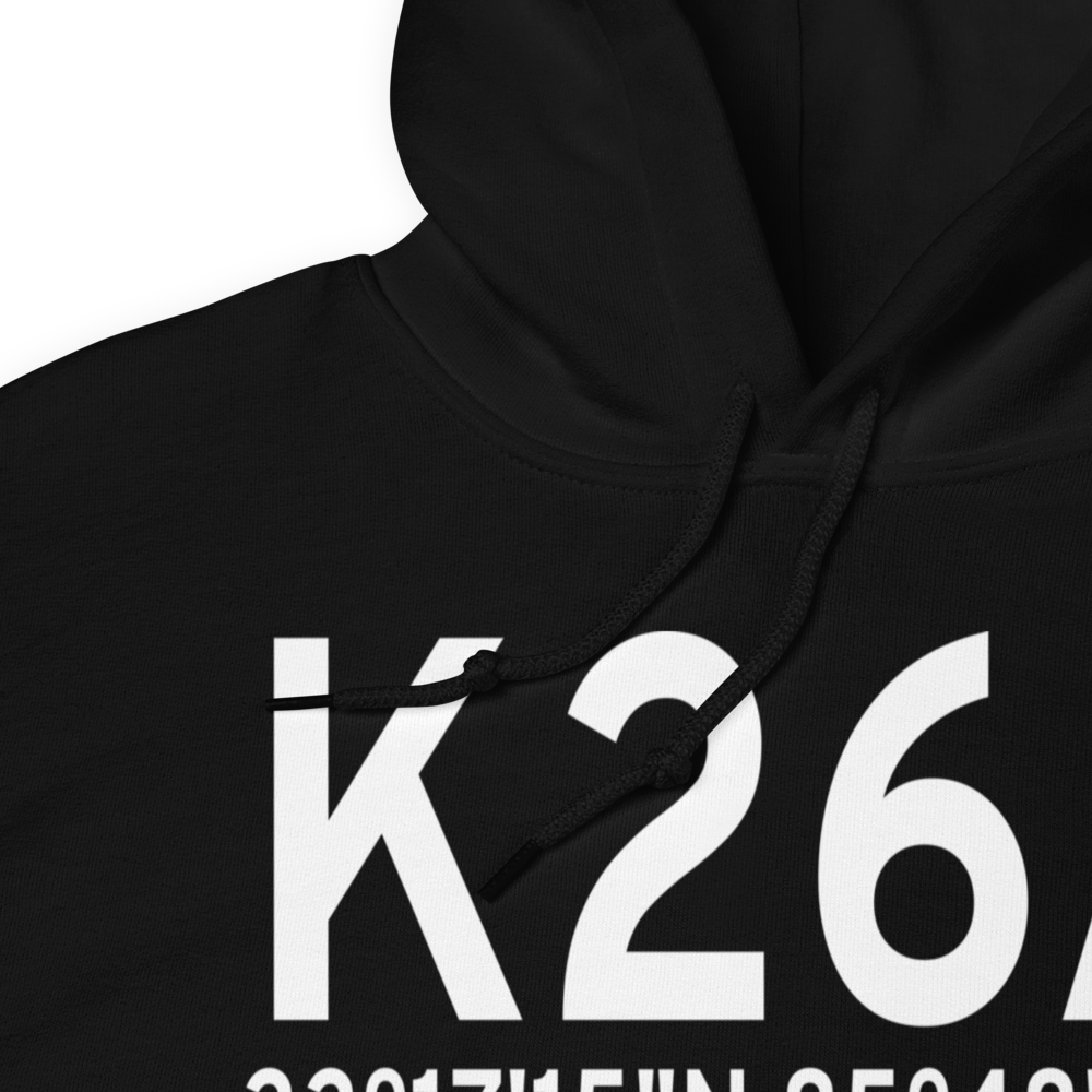 Ashland/Lineville Airport (K26A) ICAO Hoodie Sweatshirt 