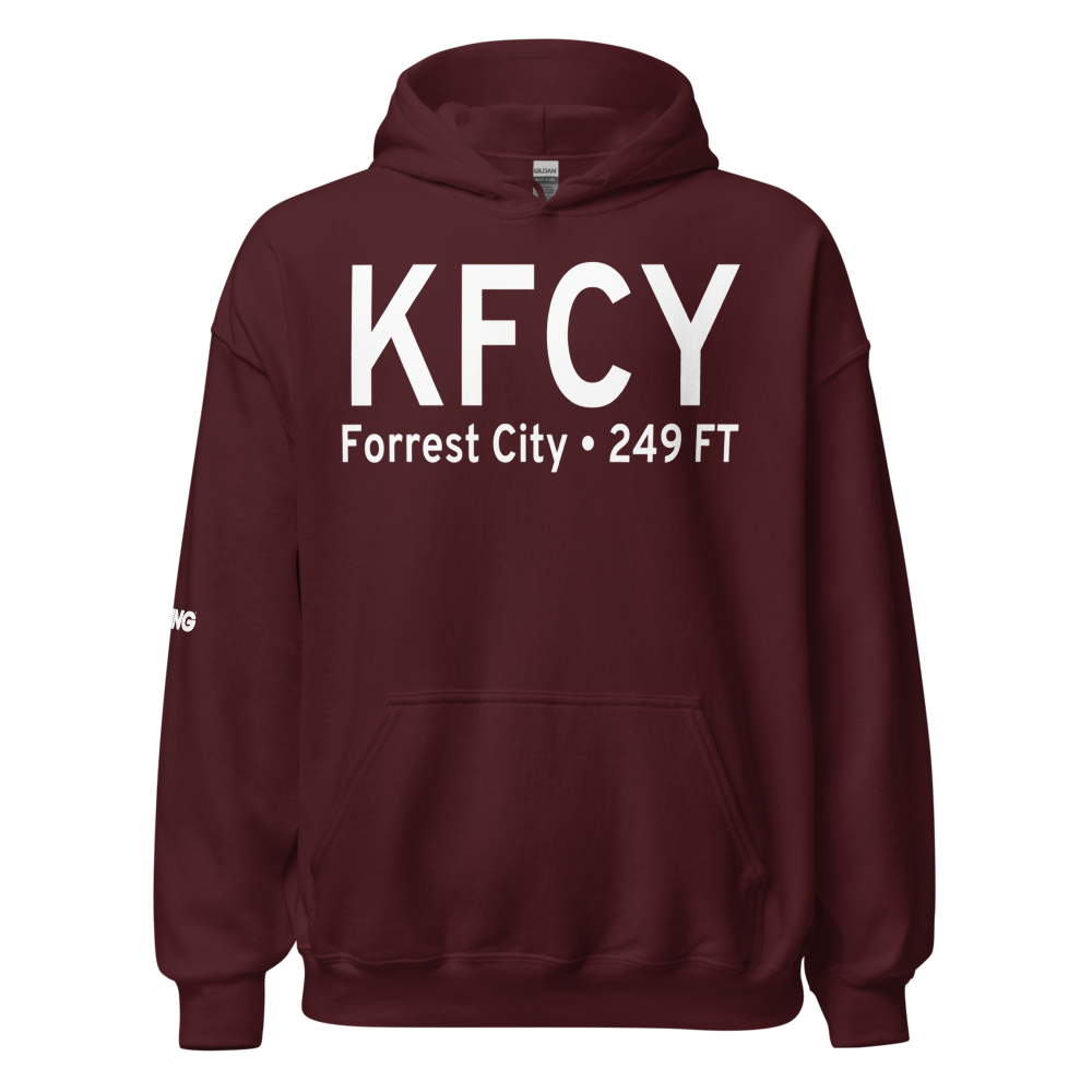 Forrest City Municipal Airport (KFCY) ICAO Hoodie Sweatshirt 