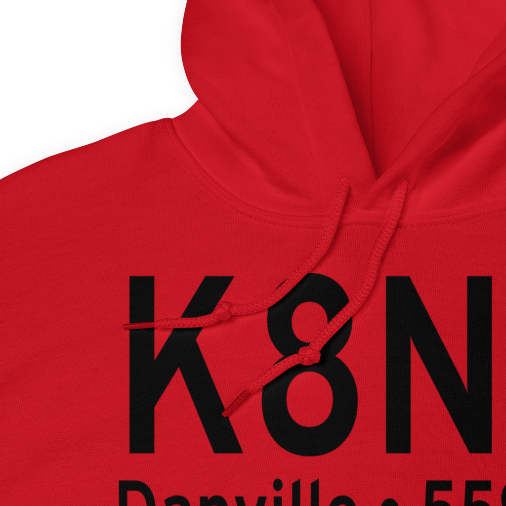 Danville Airport (K8N8) ICAO Hoodie Sweatshirt 