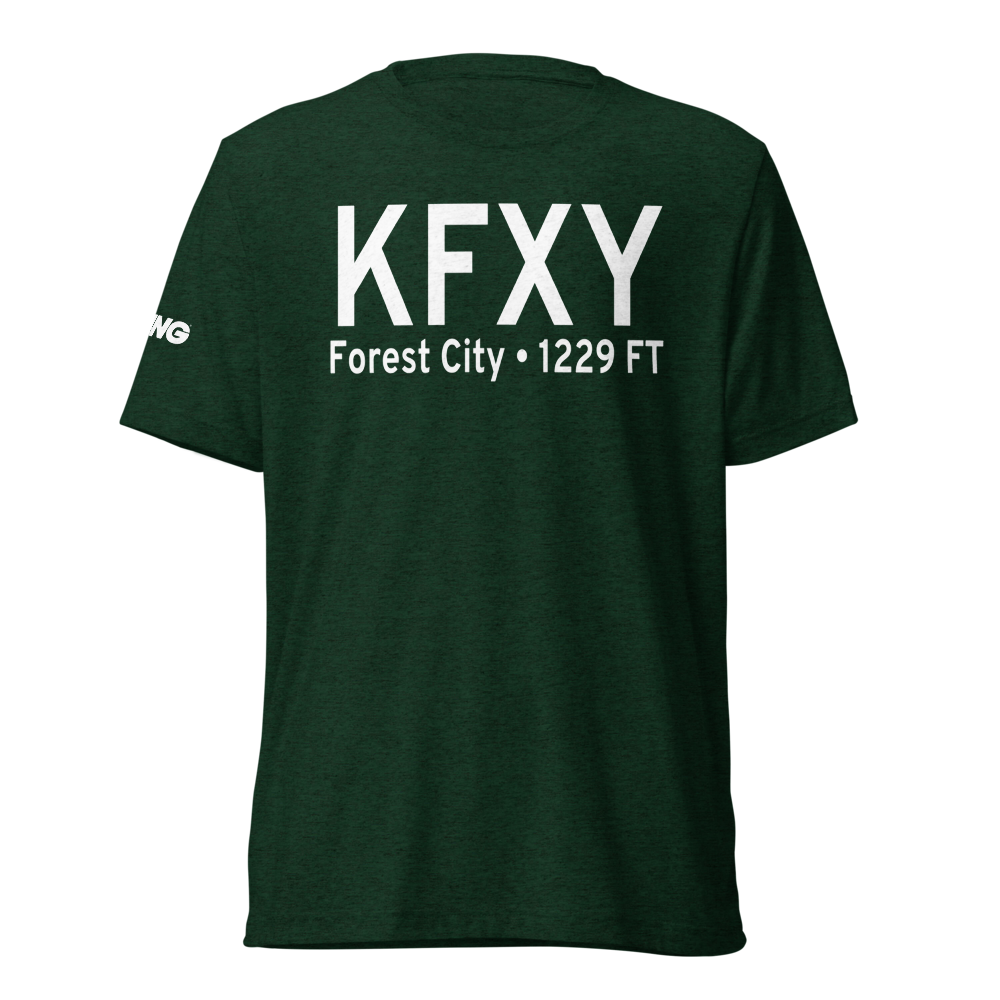Forest City Municipal Airport (KFXY) ICAO Tri-blend T-Shirt 