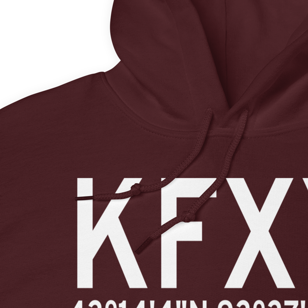 Forest City Municipal Airport (KFXY) ICAO Hoodie Sweatshirt 