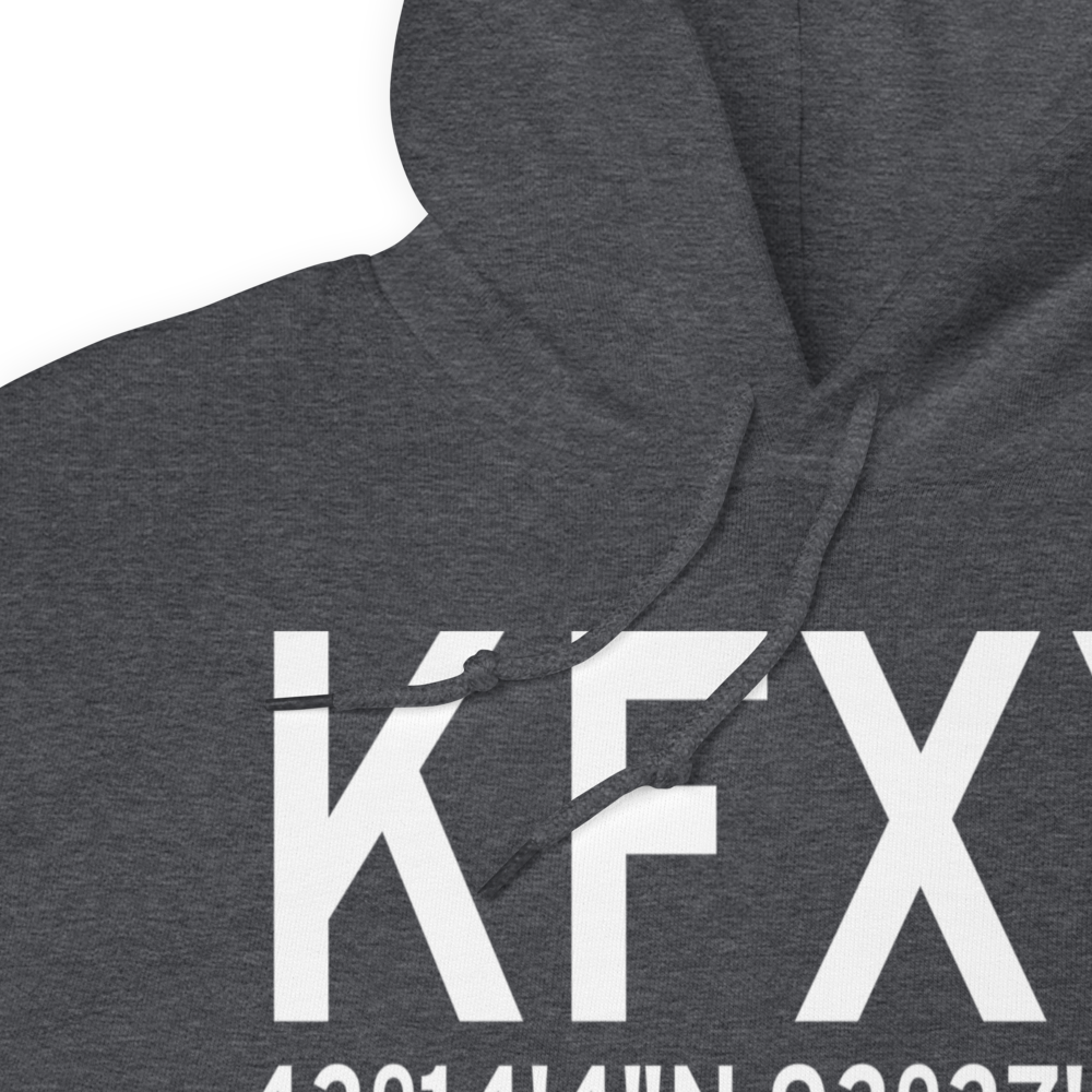 Forest City Municipal Airport (KFXY) ICAO Hoodie Sweatshirt 