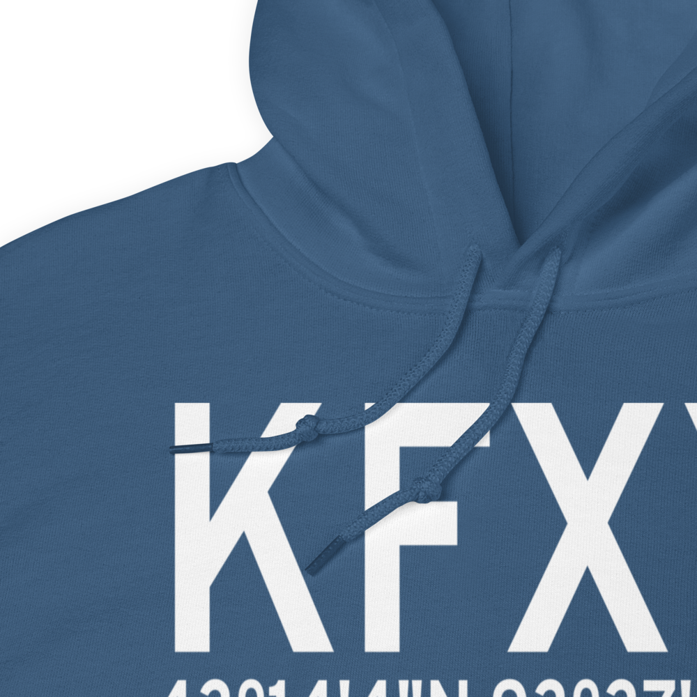 Forest City Municipal Airport (KFXY) ICAO Hoodie Sweatshirt 
