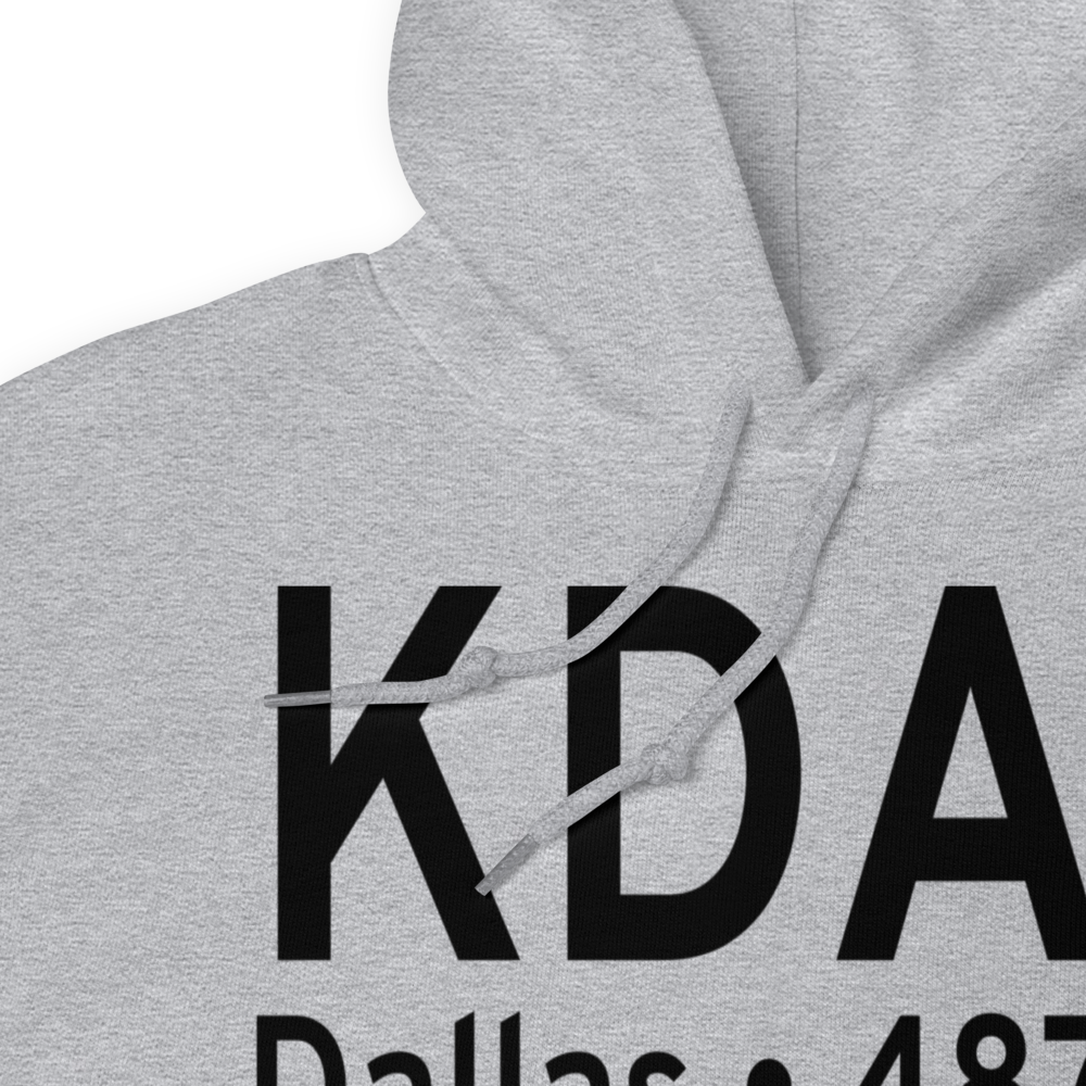 Dallas Love Field (KDAL) ICAO Hoodie Sweatshirt 