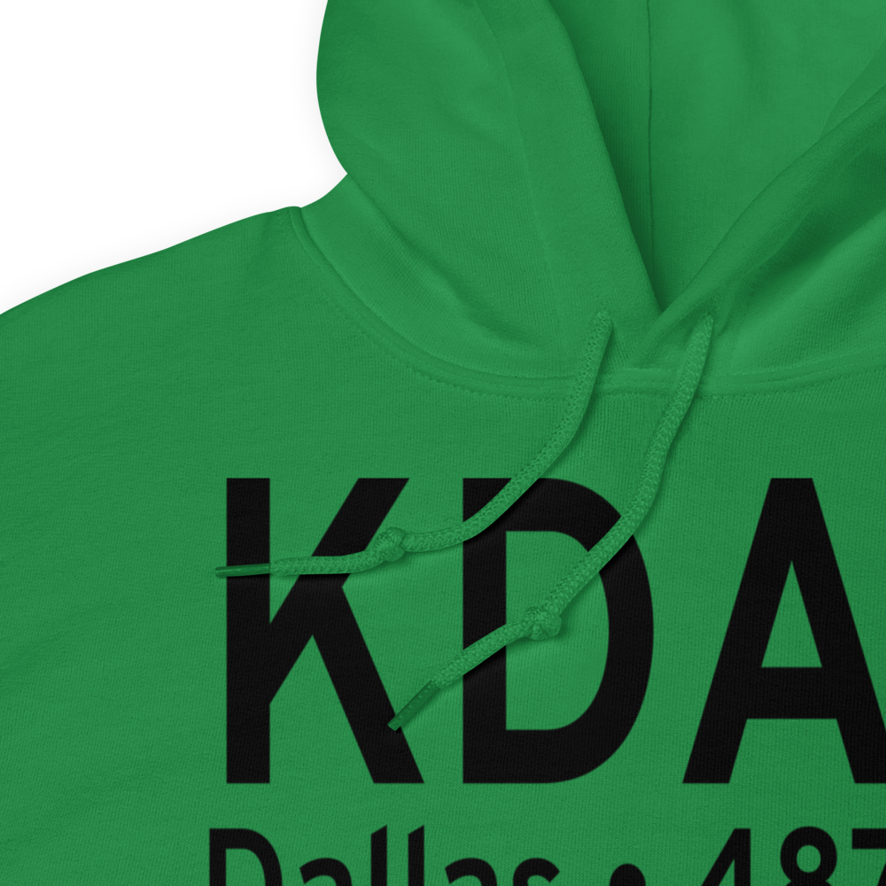 Dallas Love Field (KDAL) ICAO Hoodie Sweatshirt 