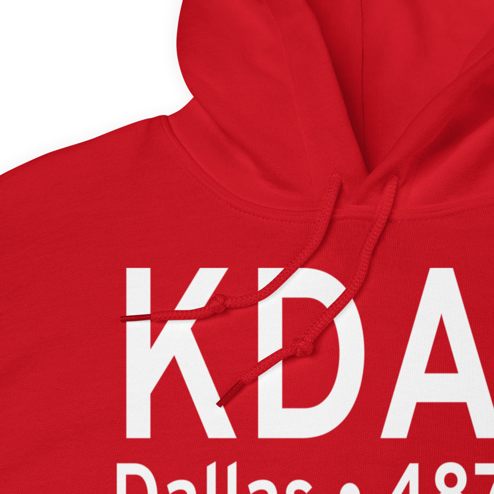 Dallas Love Field (KDAL) ICAO Hoodie Sweatshirt 