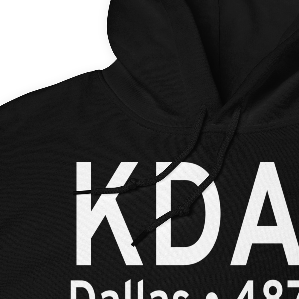 Dallas Love Field (KDAL) ICAO Hoodie Sweatshirt 