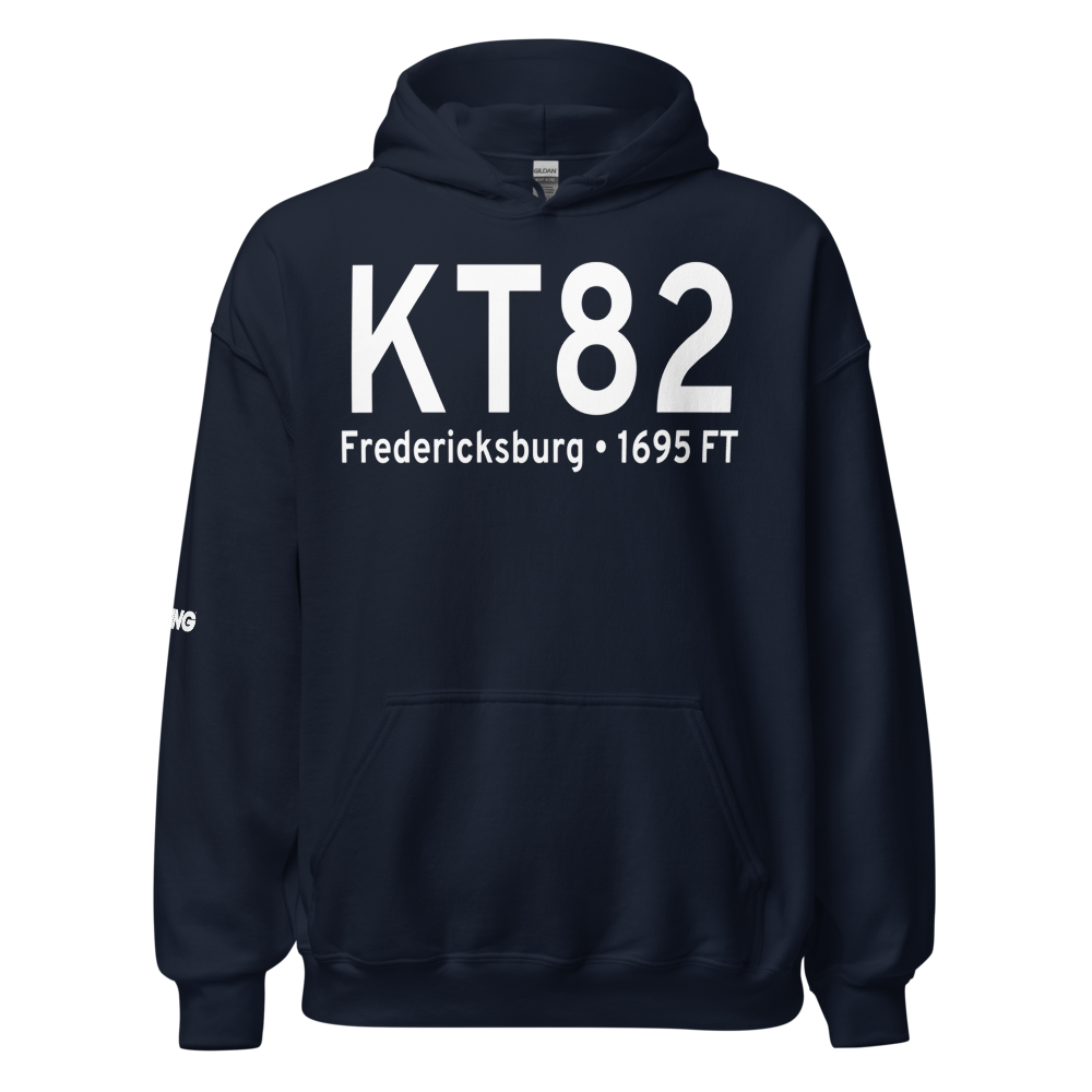 Gillespie County Airport (KT82) ICAO Hoodie Sweatshirt 