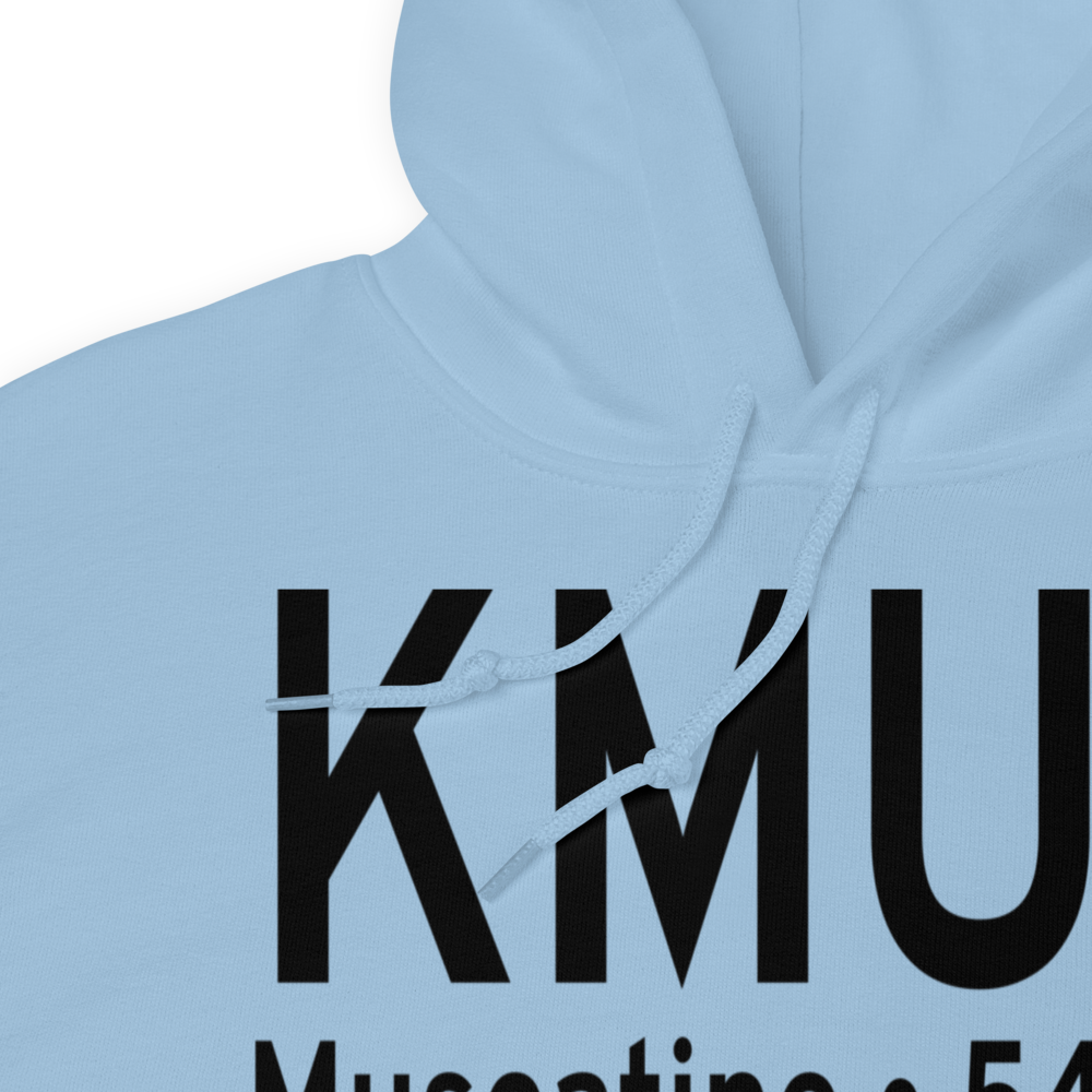 Muscatine Municipal Airport (KMUT) ICAO Hoodie Sweatshirt 
