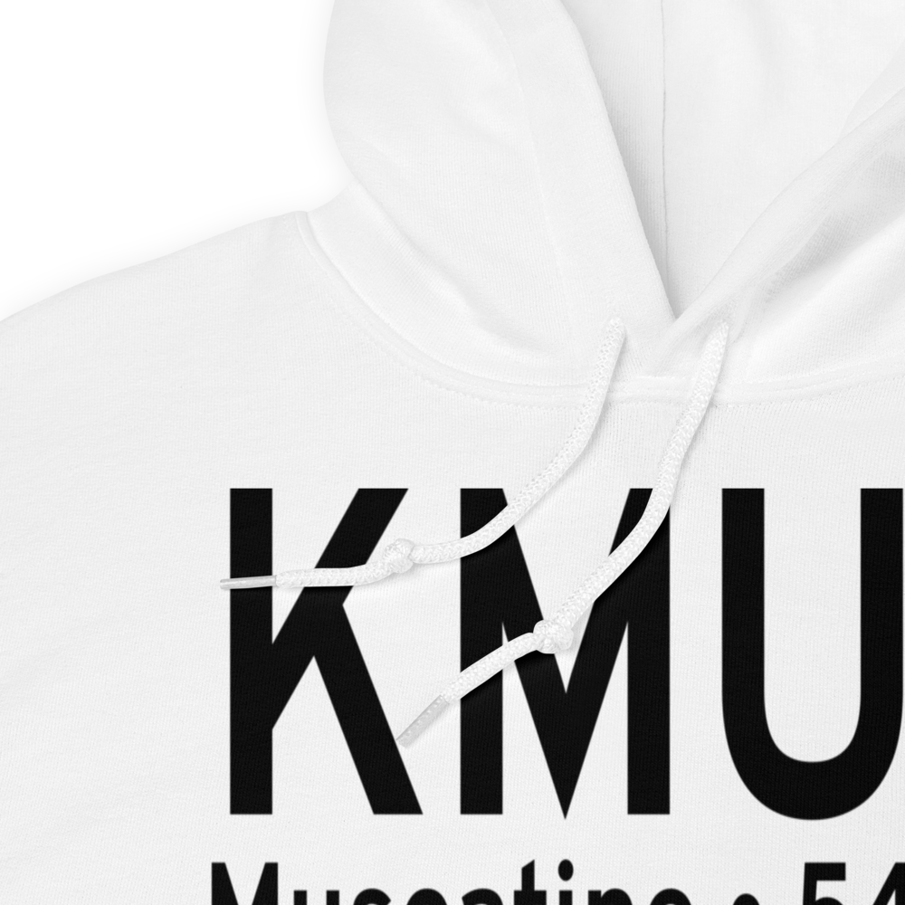 Muscatine Municipal Airport (KMUT) ICAO Hoodie Sweatshirt 