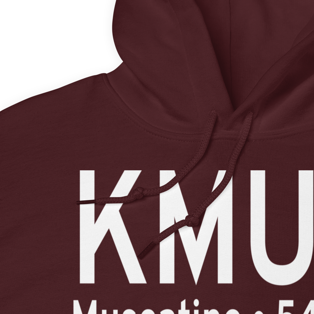 Muscatine Municipal Airport (KMUT) ICAO Hoodie Sweatshirt 