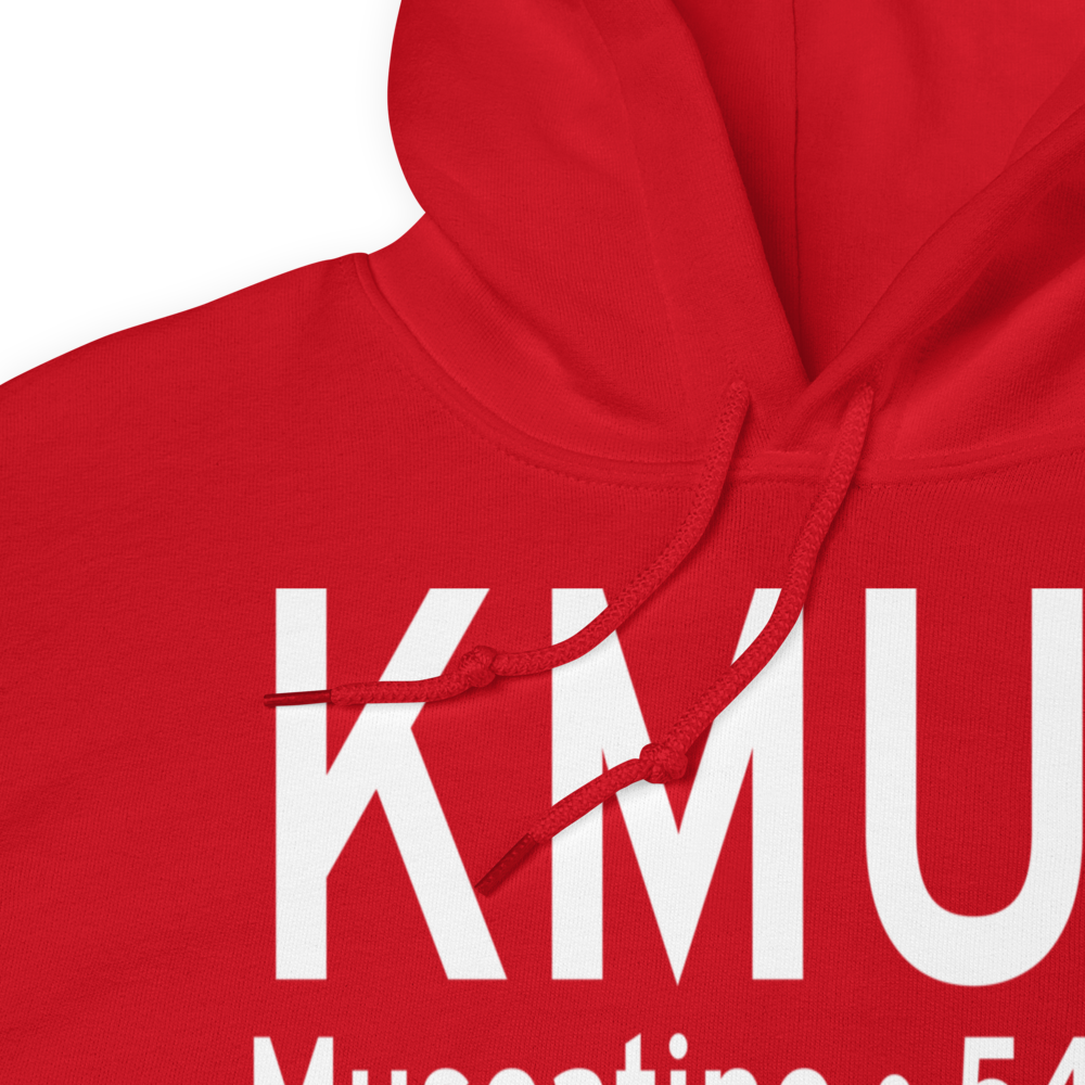 Muscatine Municipal Airport (KMUT) ICAO Hoodie Sweatshirt 