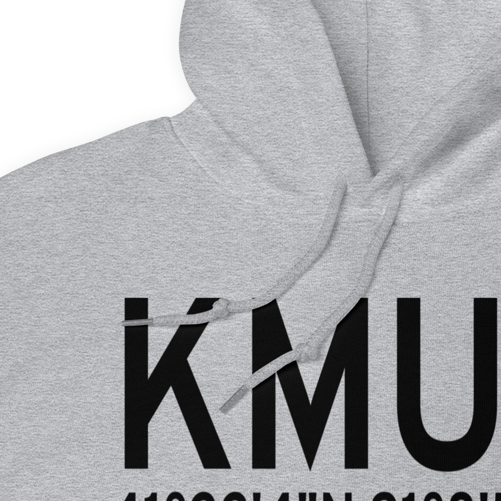 Muscatine Municipal Airport (KMUT) ICAO Hoodie Sweatshirt 