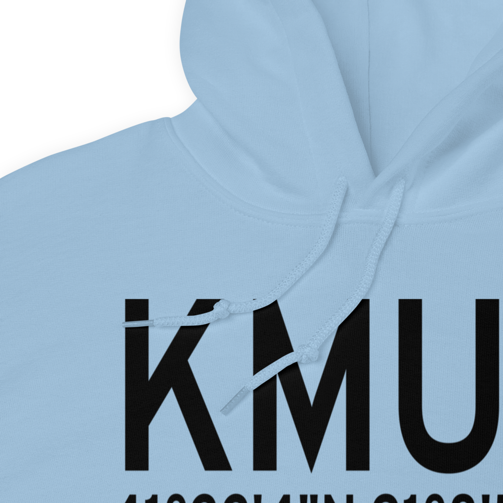 Muscatine Municipal Airport (KMUT) ICAO Hoodie Sweatshirt 