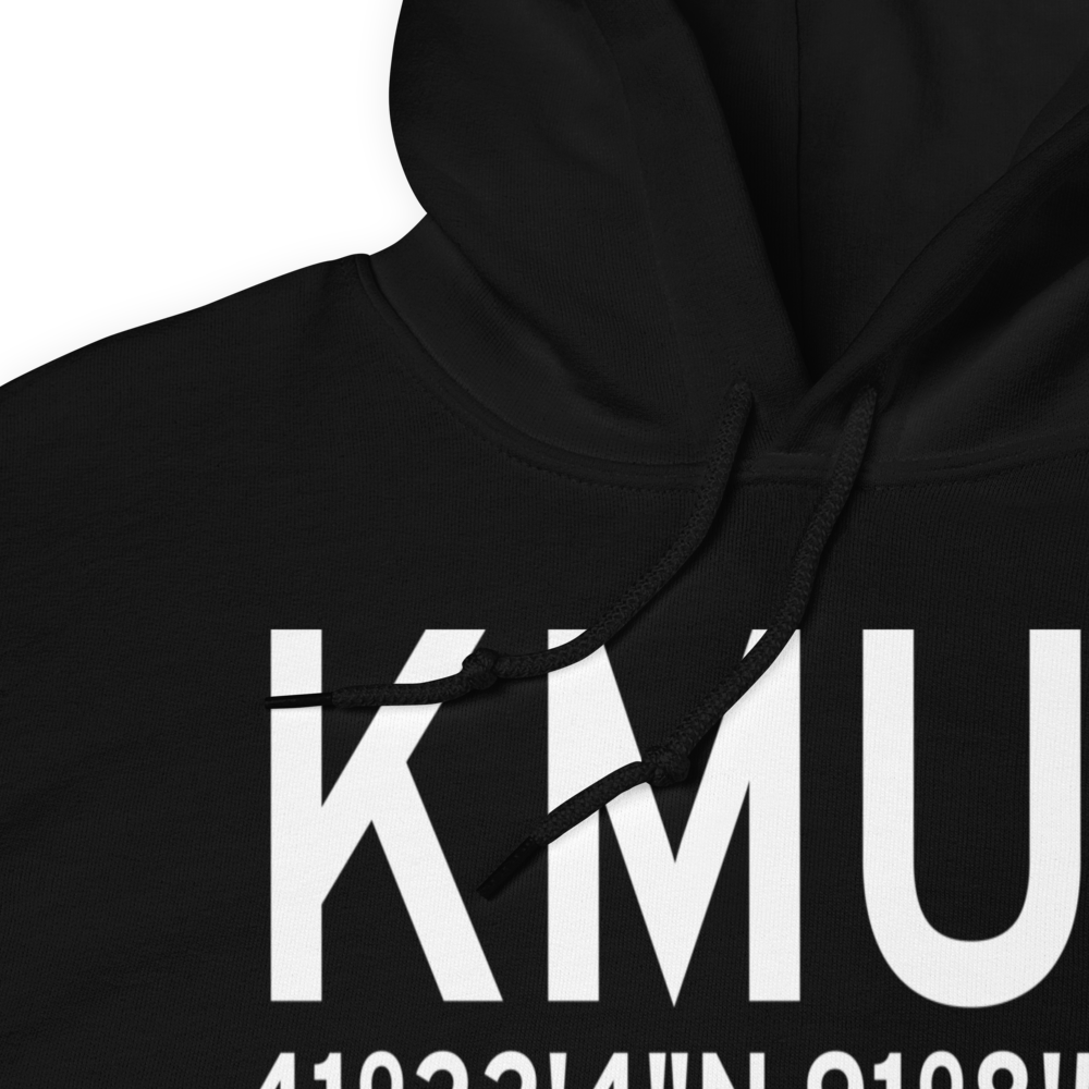 Muscatine Municipal Airport (KMUT) ICAO Hoodie Sweatshirt 