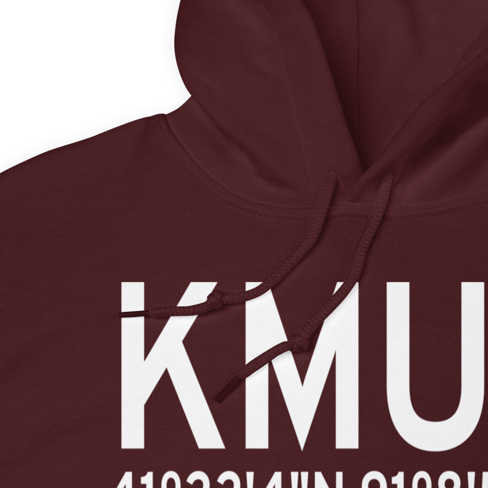 Muscatine Municipal Airport (KMUT) ICAO Hoodie Sweatshirt 