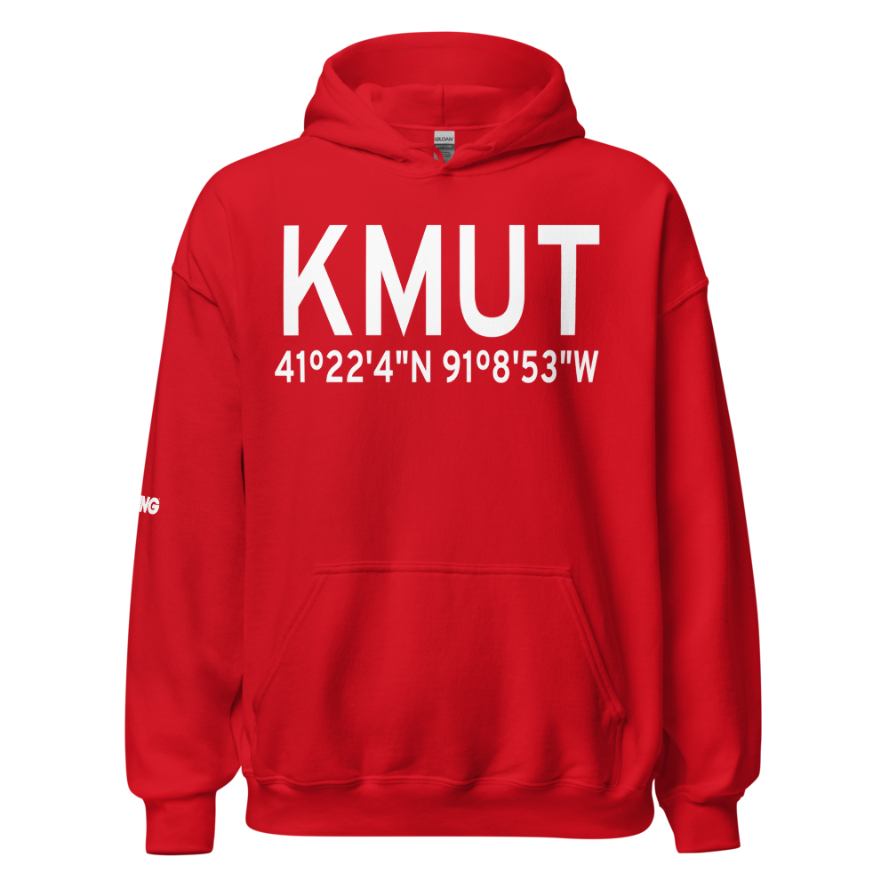 Muscatine Municipal Airport (KMUT) ICAO Hoodie Sweatshirt 