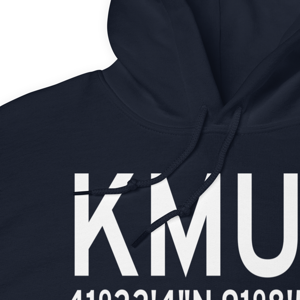 Muscatine Municipal Airport (KMUT) ICAO Hoodie Sweatshirt 