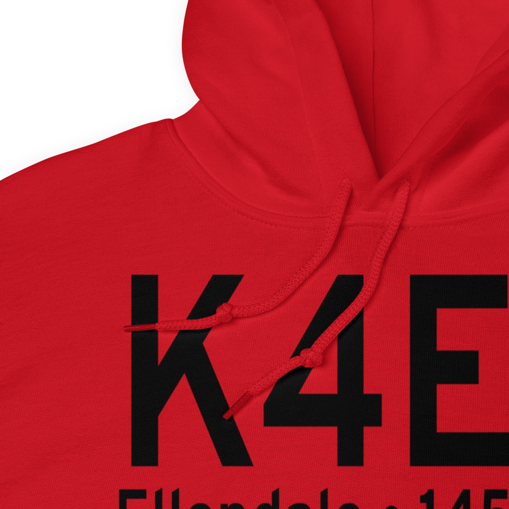 Ellendale Municipal Airport (K4E7) ICAO Hoodie Sweatshirt 