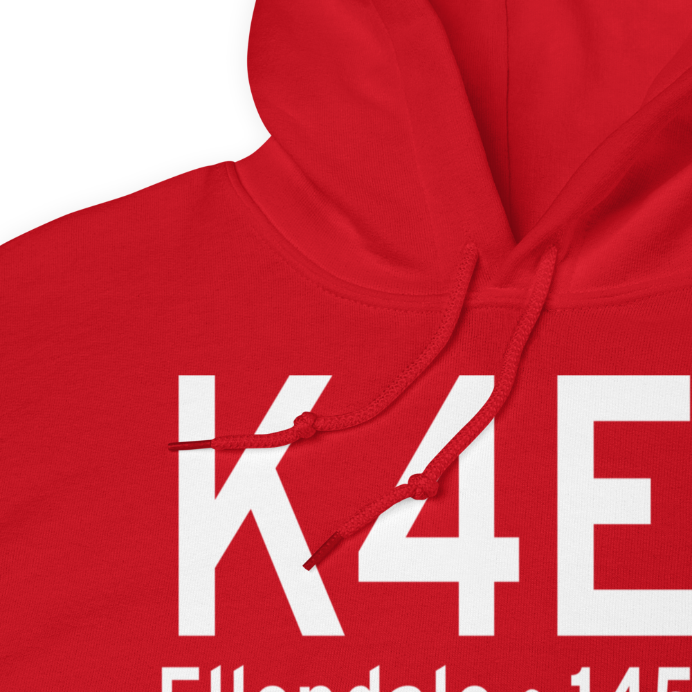 Ellendale Municipal Airport (K4E7) ICAO Hoodie Sweatshirt 