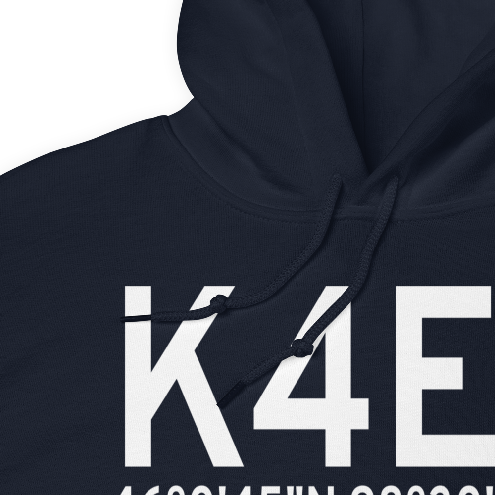Ellendale Municipal Airport (K4E7) ICAO Hoodie Sweatshirt 