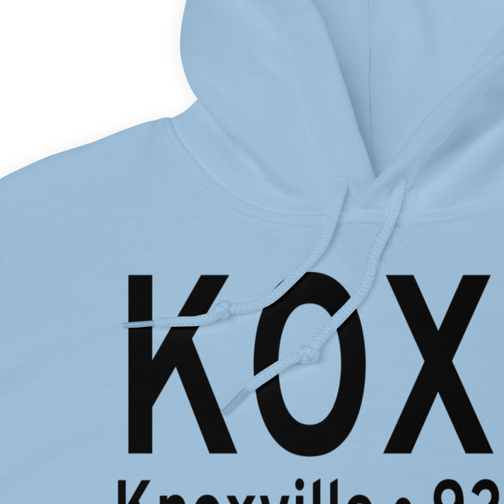 Knoxville Municipal Airport (KOXV) ICAO Hoodie Sweatshirt 