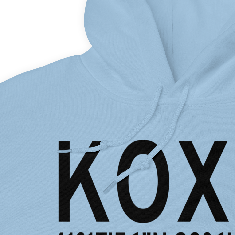 Knoxville Municipal Airport (KOXV) ICAO Hoodie Sweatshirt 