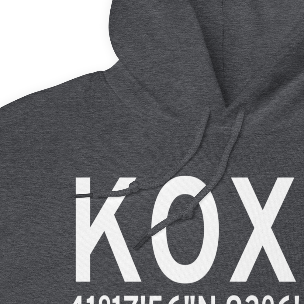 Knoxville Municipal Airport (KOXV) ICAO Hoodie Sweatshirt 