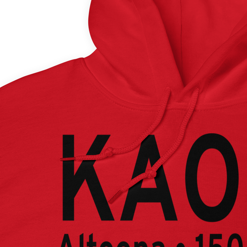 Altoona Blair County Airport (KAOO) ICAO Hoodie Sweatshirt 