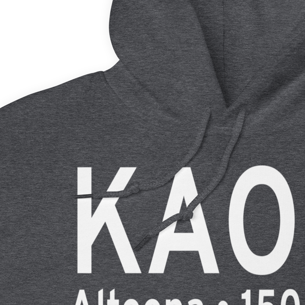 Altoona Blair County Airport (KAOO) ICAO Hoodie Sweatshirt 