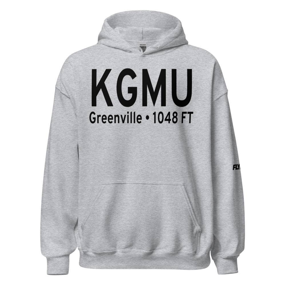 Greenville Downtown Airport (KGMU) ICAO Hoodie Sweatshirt 