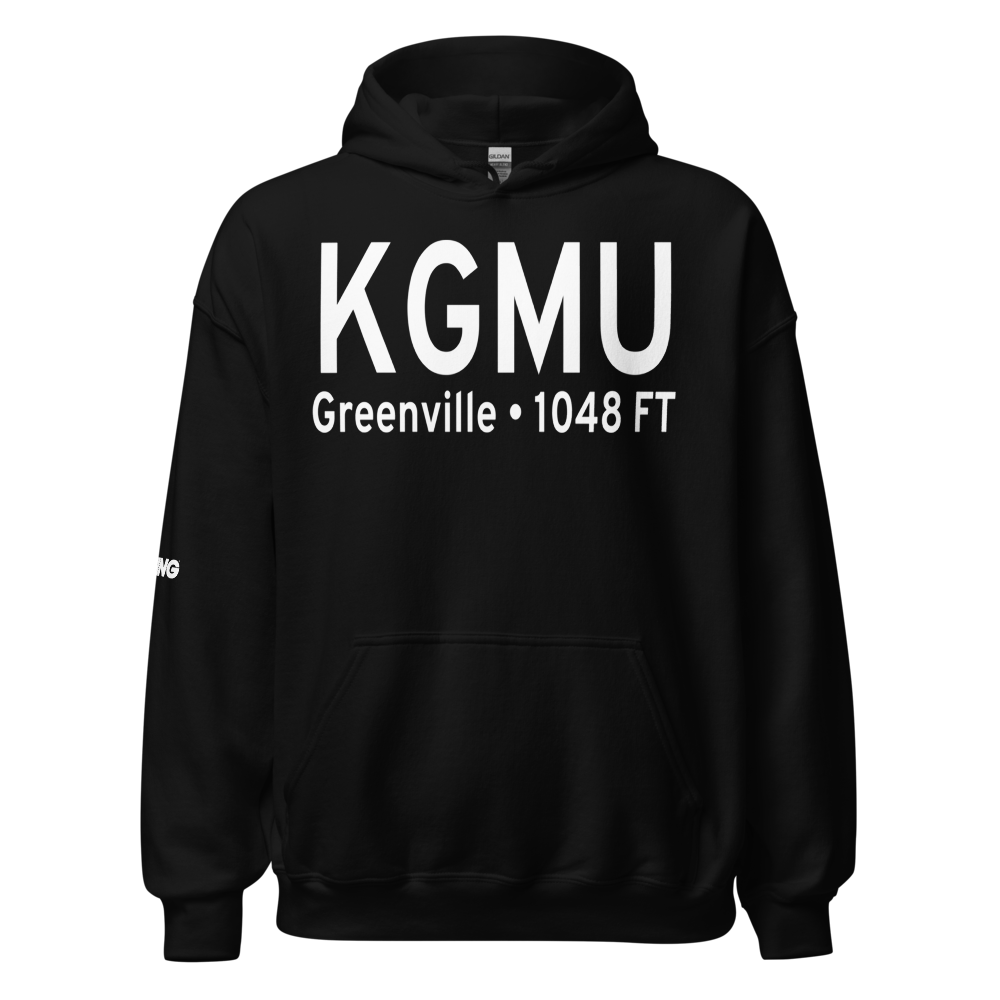 Greenville Downtown Airport (KGMU) ICAO Hoodie Sweatshirt 