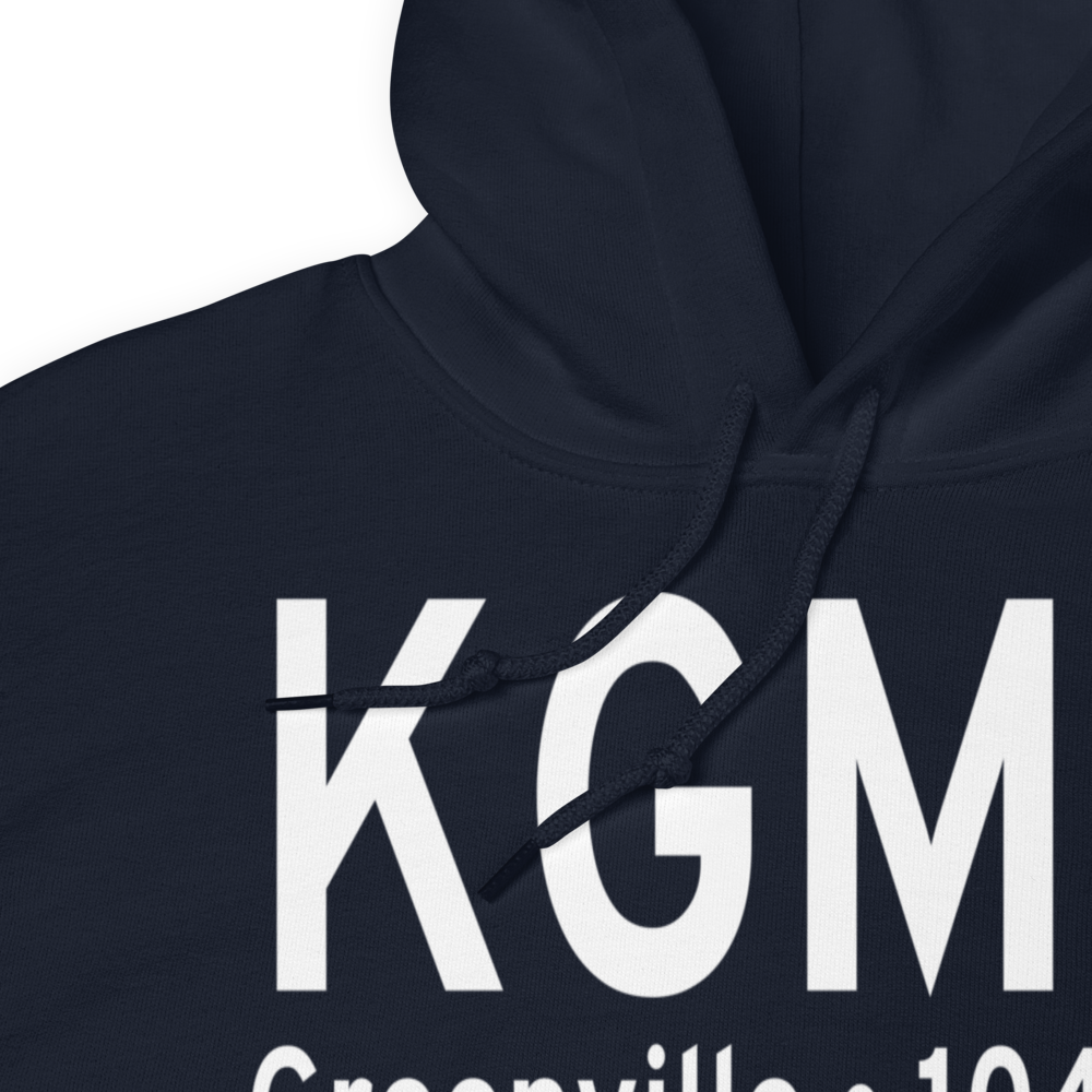 Greenville Downtown Airport (KGMU) ICAO Hoodie Sweatshirt 