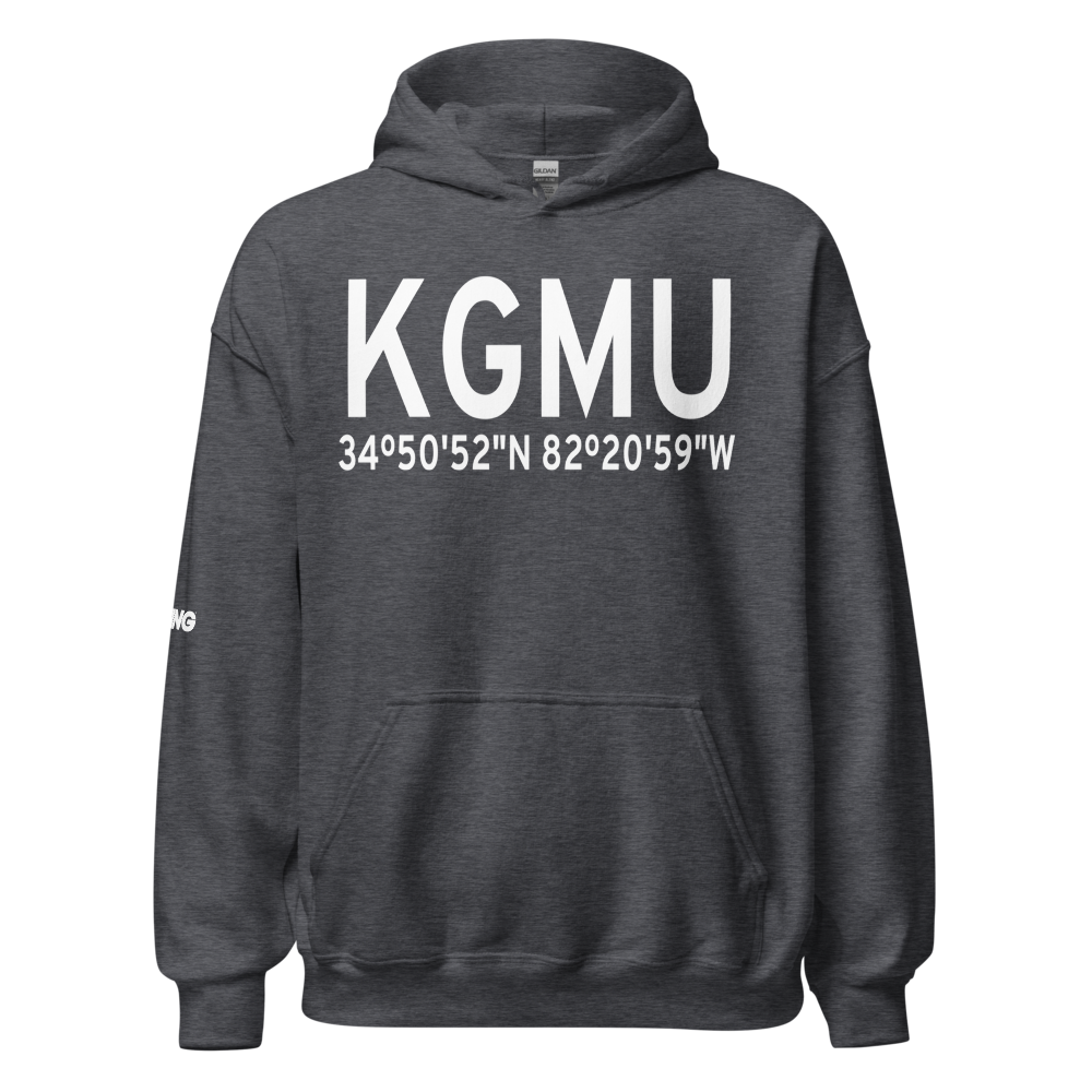 Greenville Downtown Airport (KGMU) ICAO Hoodie Sweatshirt 