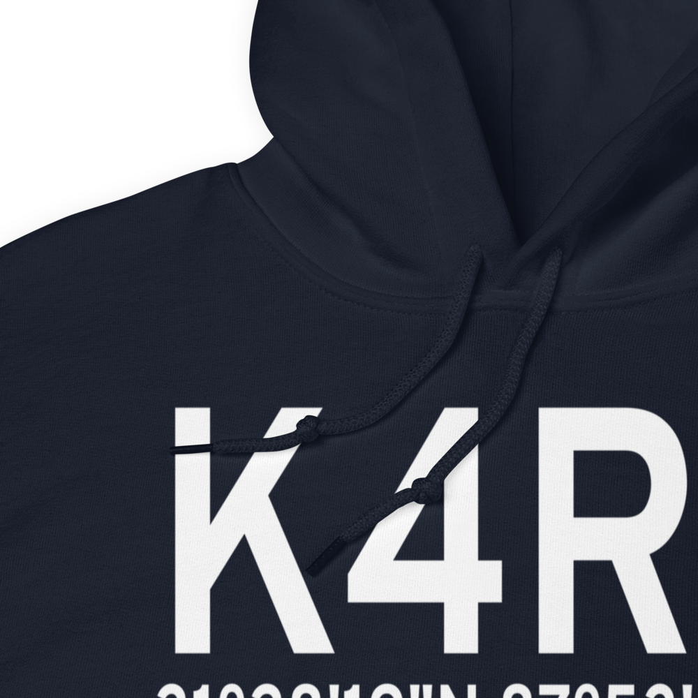 Jackson Municipal Airport (K4R3) ICAO Hoodie Sweatshirt 