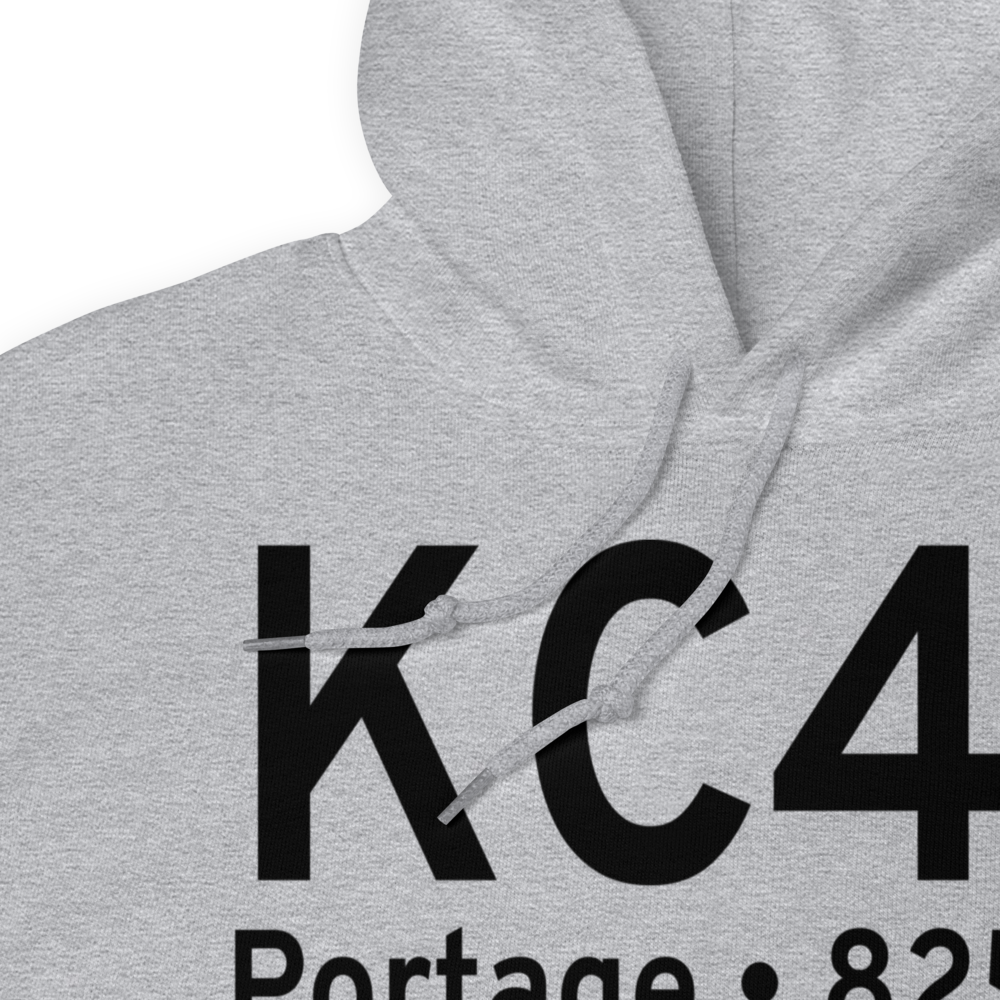 Portage Municipal Airport (KC47) ICAO Hoodie Sweatshirt 