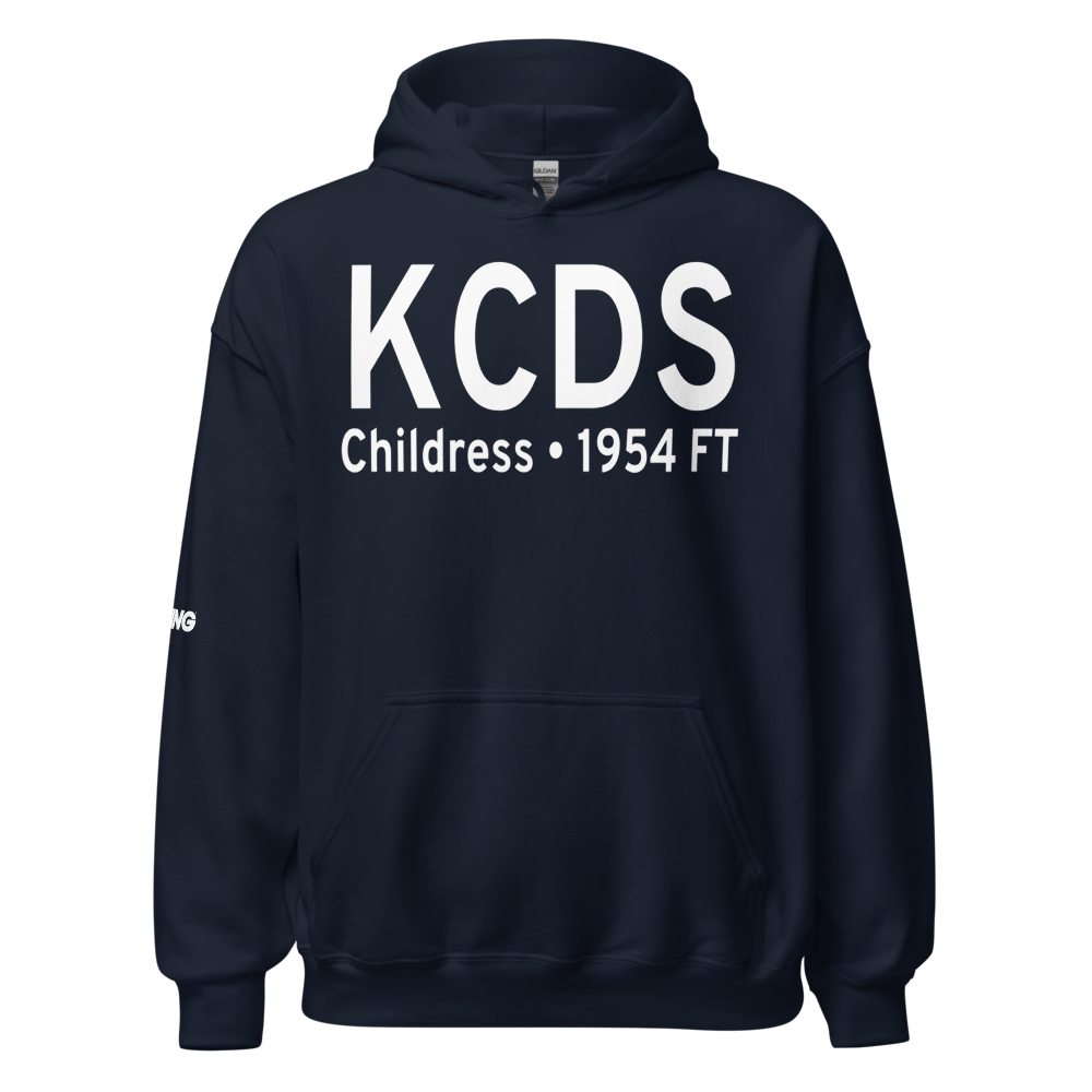 Childress Municipal Airport (KCDS) ICAO Hoodie Sweatshirt 