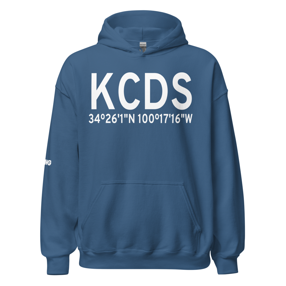 Childress Municipal Airport (KCDS) ICAO Hoodie Sweatshirt 