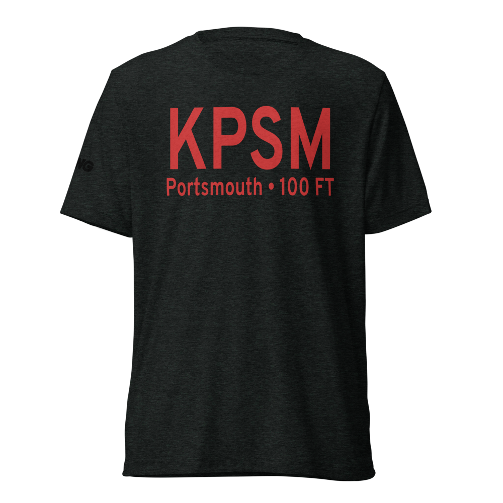 Portsmouth International at Pease Airport (KPSM) ICAO Tri-blend T-Shirt 