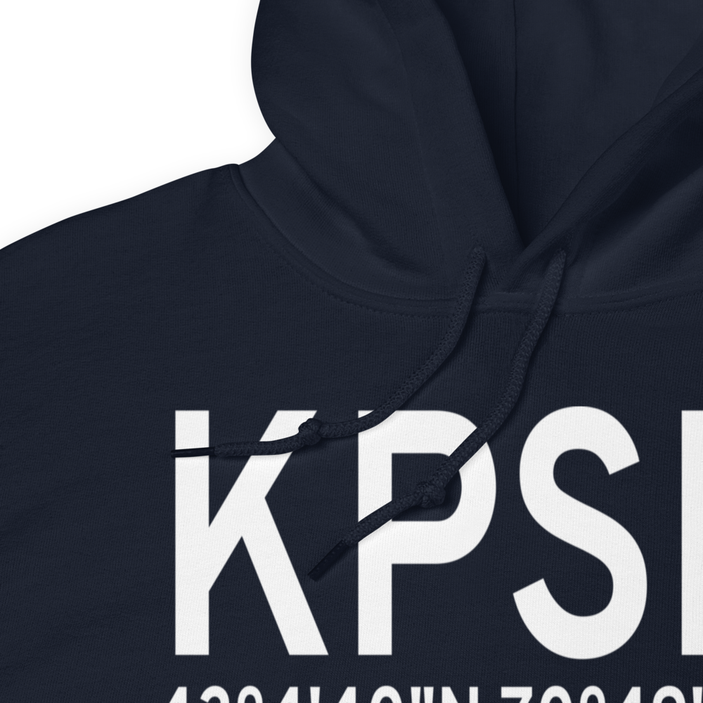 Portsmouth International at Pease Airport (KPSM) ICAO Hoodie Sweatshirt 